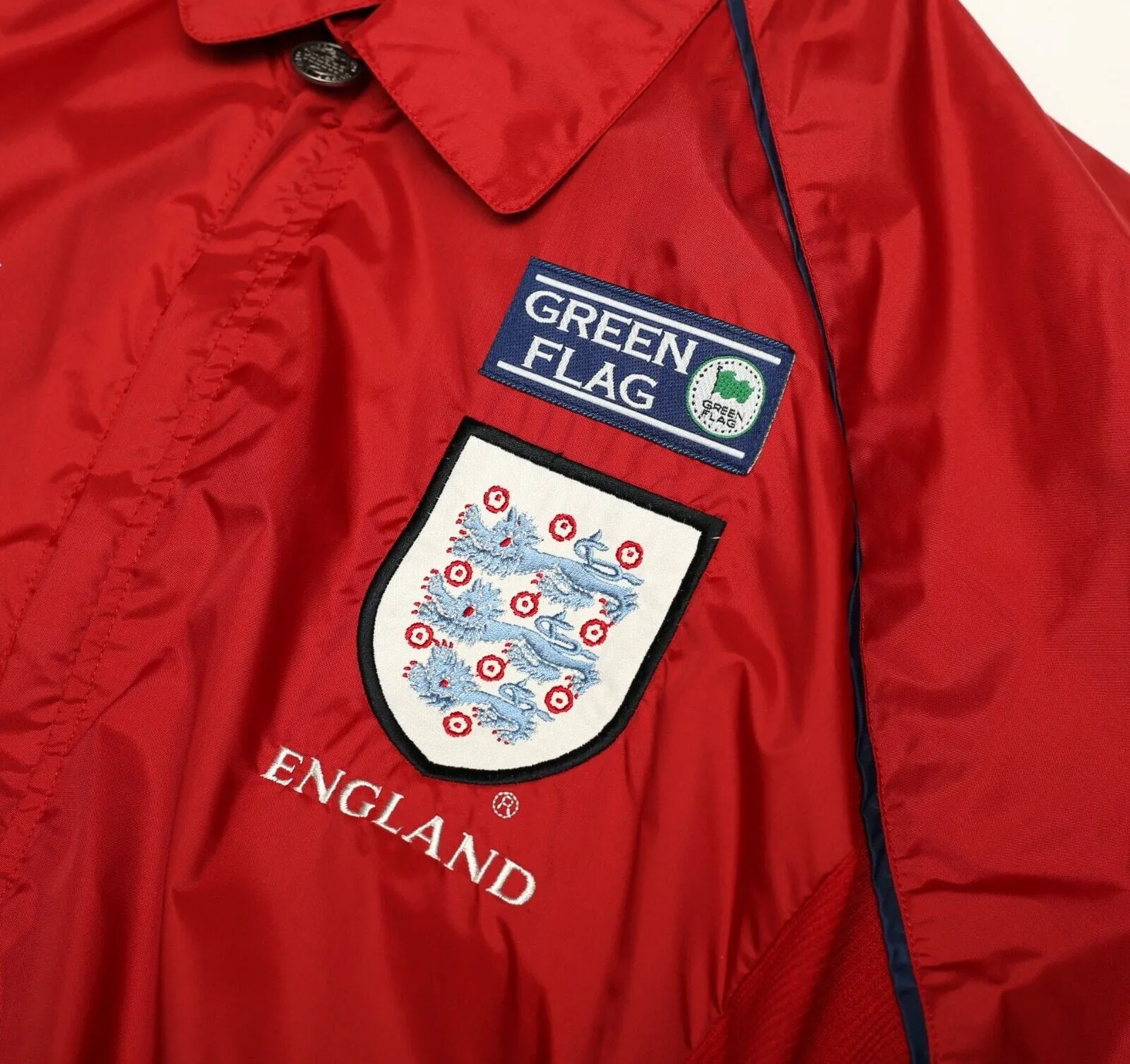 1996 England Vintage Umbro Green Flag Jacket (L) Euro 96