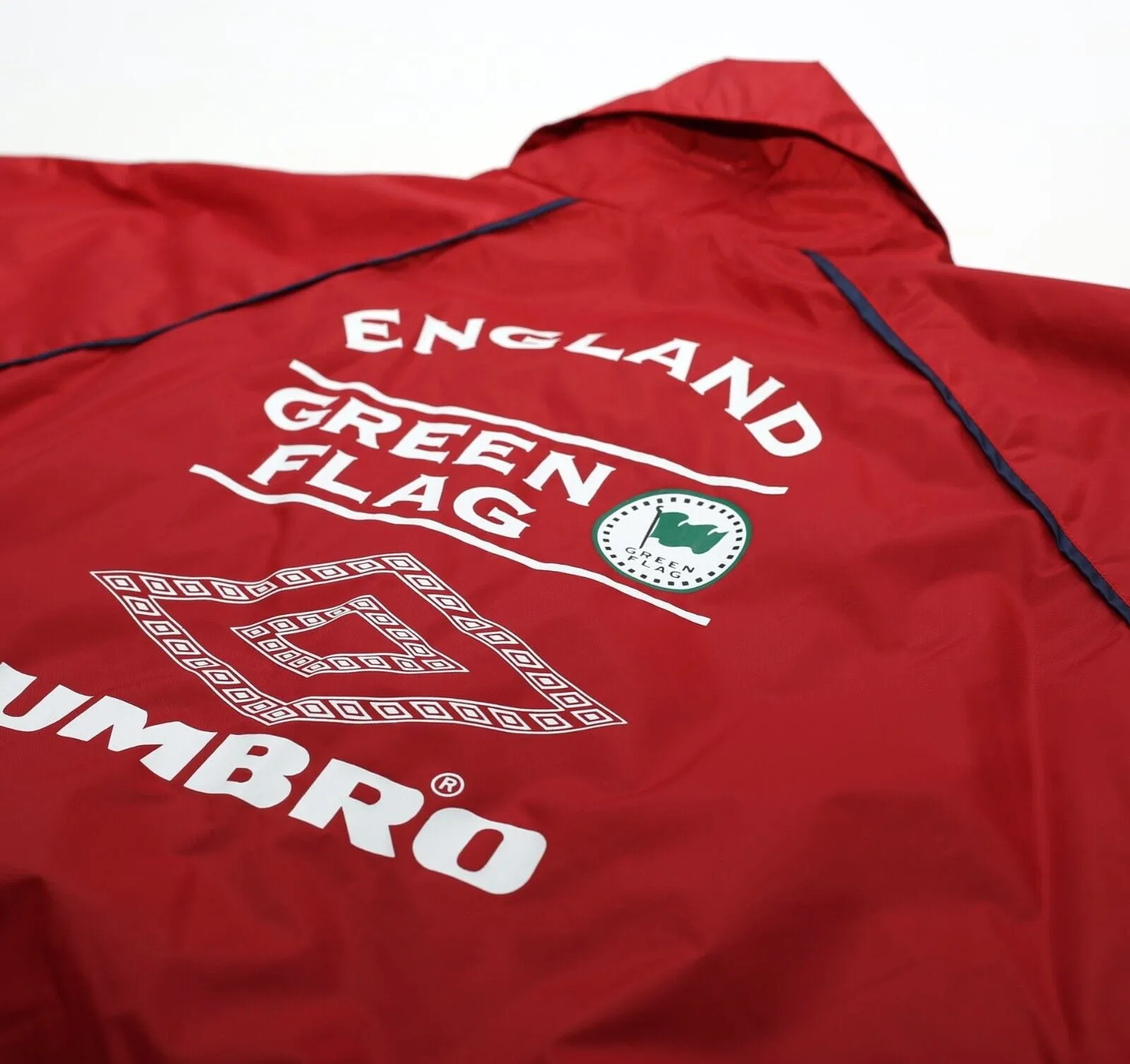 1996 England Vintage Umbro Green Flag Jacket (L) Euro 96