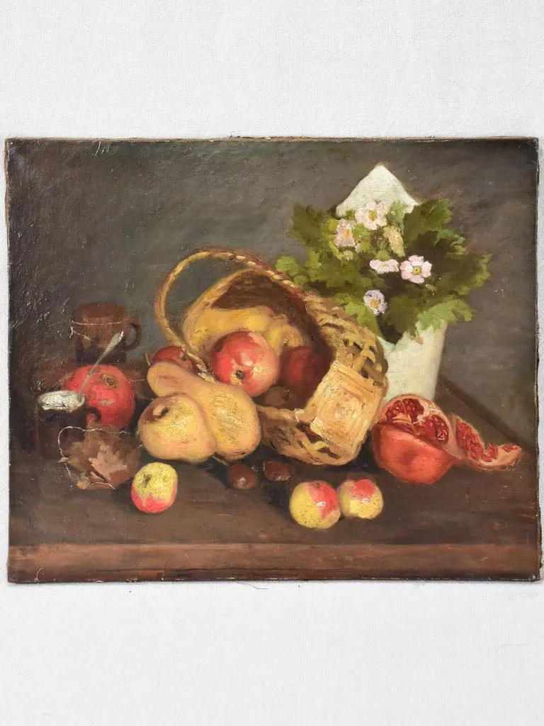 19th century still life with autumnal fruit - Anonymous 18" x  21¾"