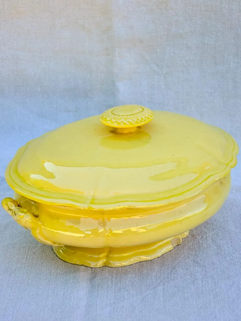 19th Century yelloware soup tureen from Apt