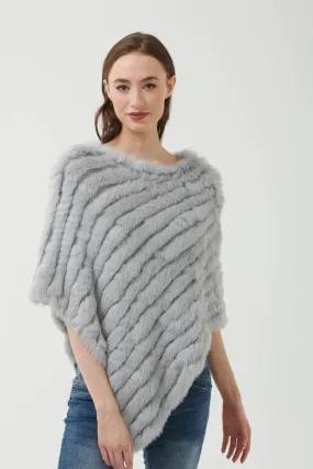 365 Days Fur Poncho - Grey