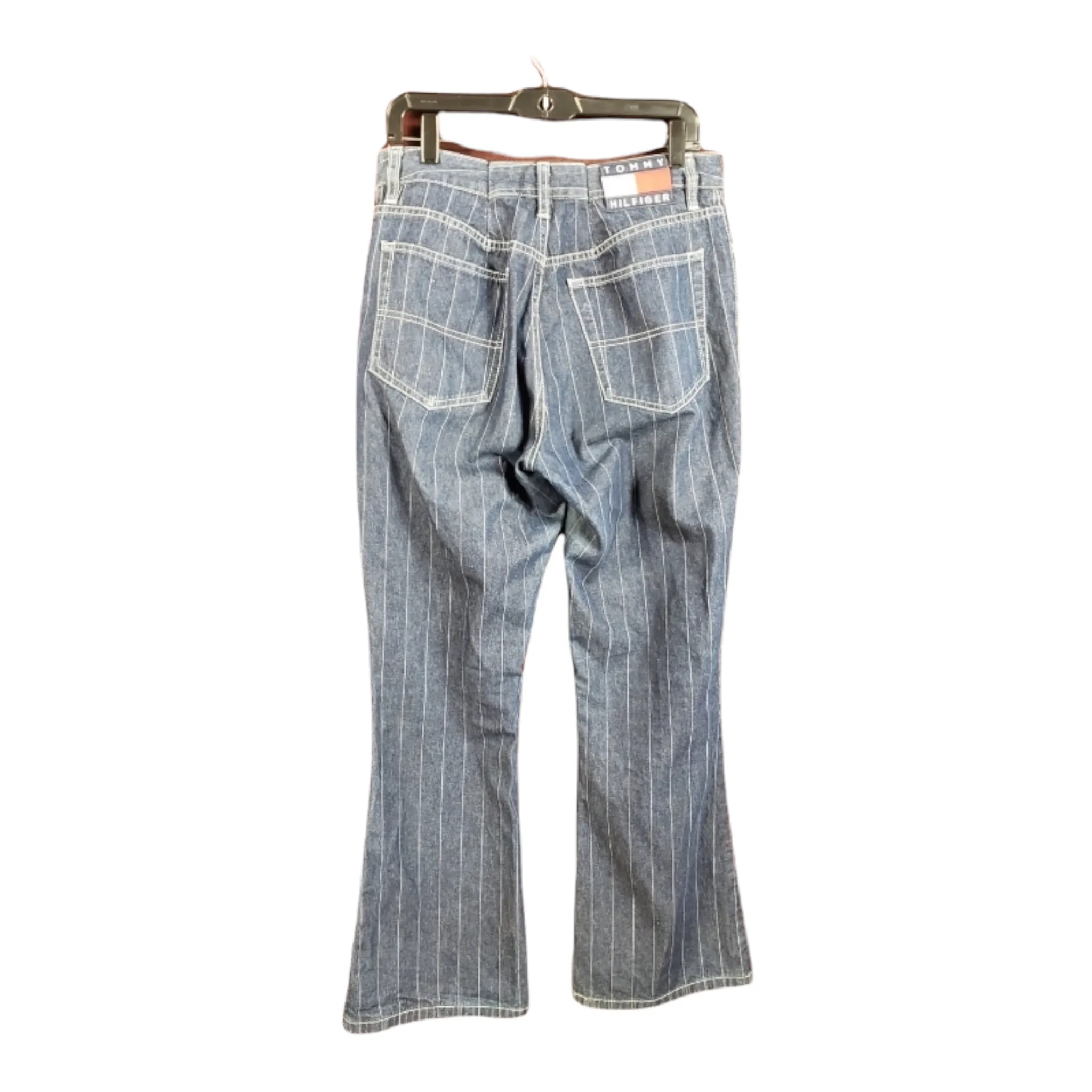 90s Tommy Hilfiger Jean's Pinstripe Flare Jean's size 13