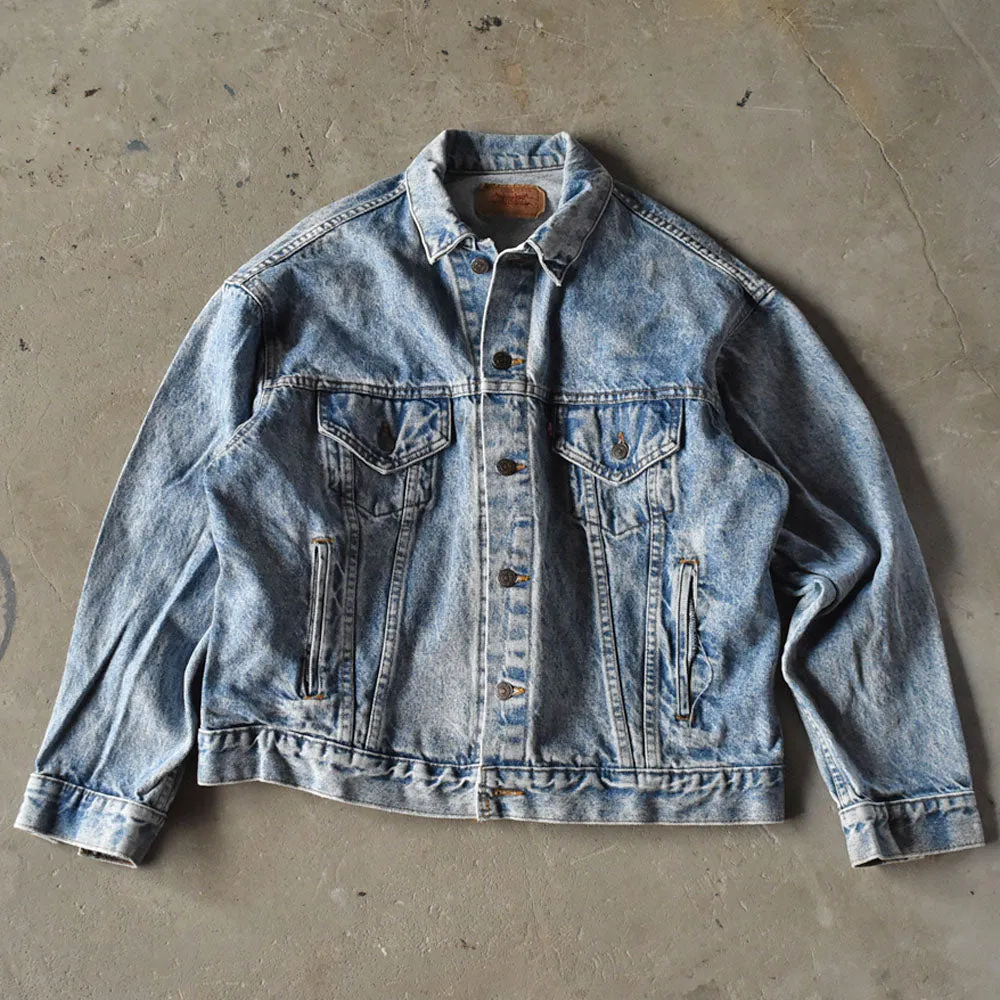 90's　Levi's/リーバイス 70507-0219 ケミカルウォッシュ！ デニムジャケット　USA製　230906