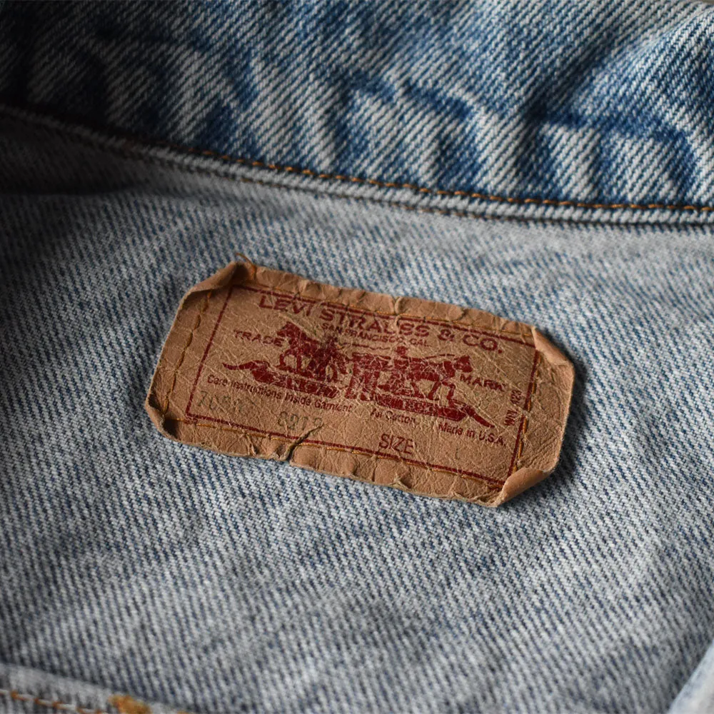 90's　Levi's/リーバイス 70507-0219 ケミカルウォッシュ！ デニムジャケット　USA製　230906