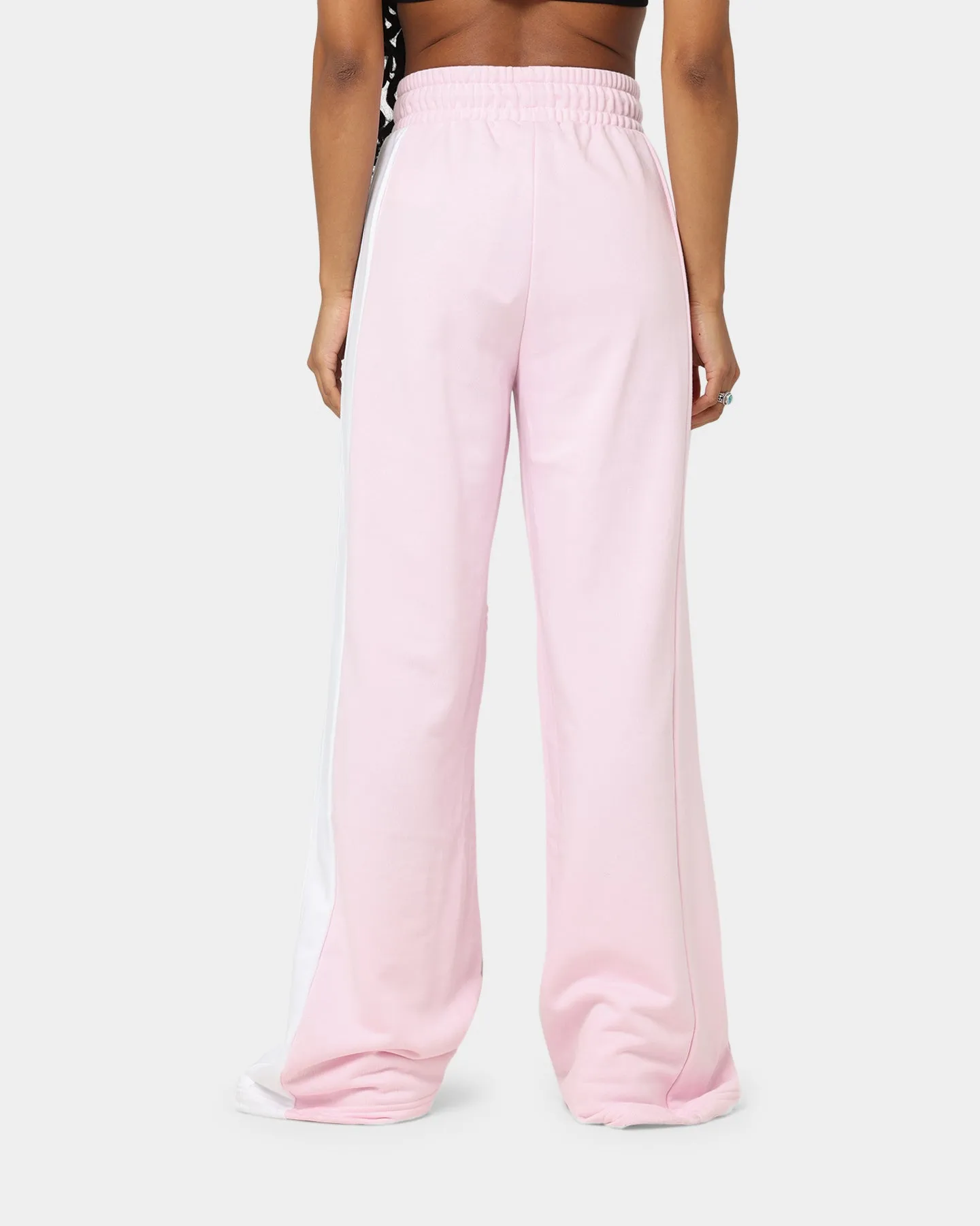 Adidas Women's Wide Leg Sweat Pants Clear Pink