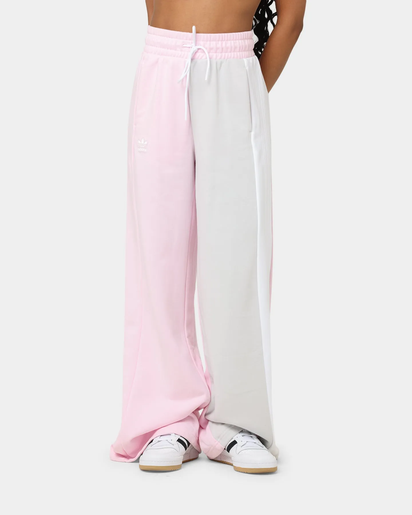 Adidas Women's Wide Leg Sweat Pants Clear Pink