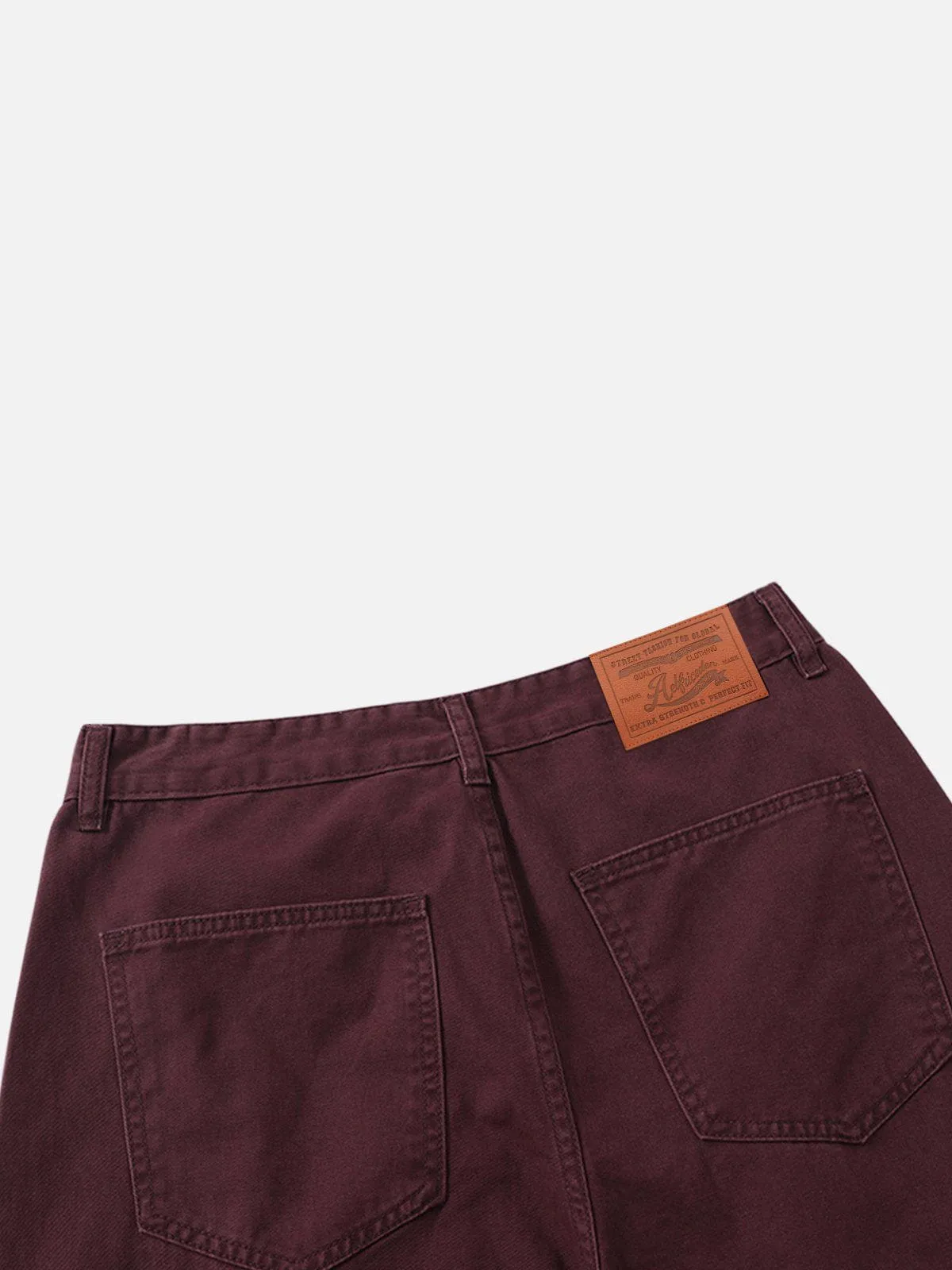 Aelfric Eden Burgundy Multi Pocket Jeans