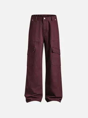 Aelfric Eden Burgundy Multi Pocket Jeans