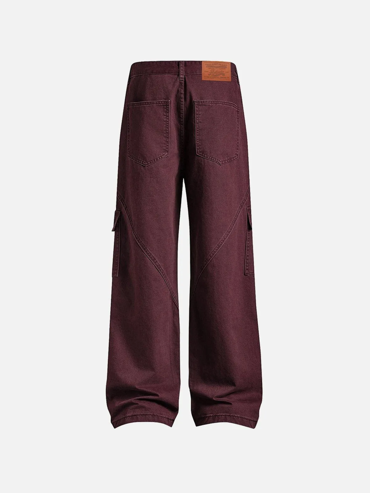 Aelfric Eden Burgundy Multi Pocket Jeans