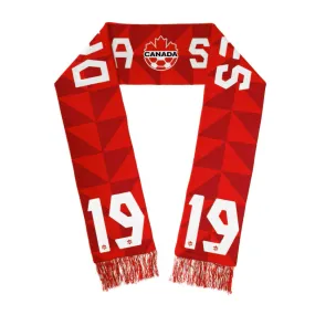 Alphonso Davies Canada Soccer Nike Red Jacquard Player Scarf