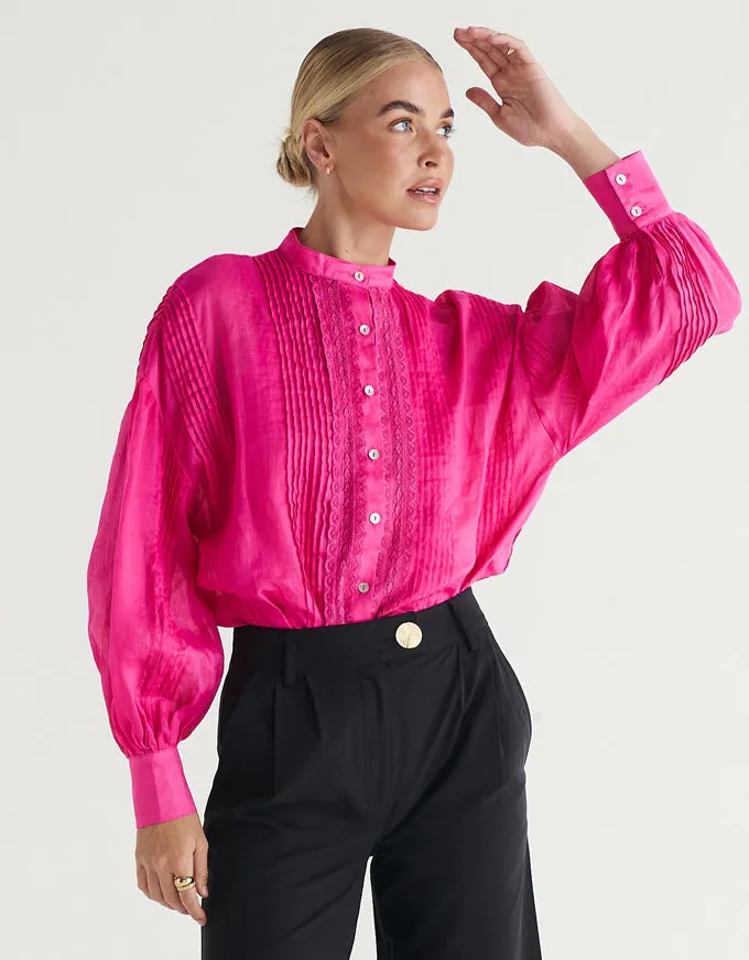 Anastasia Blouse Cerise