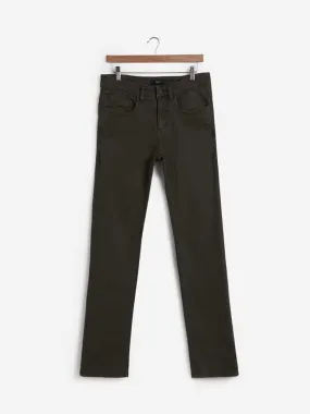 Ascot Olive Relaxed Fit Jeans