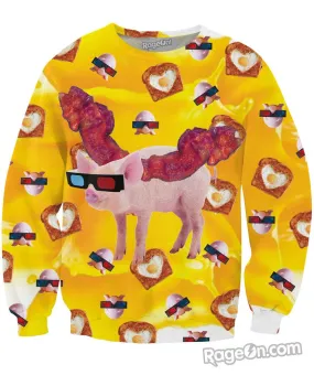 Bacon Wings Crewneck Sweatshirt