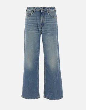 Baggy Blue Cotton Denim Jeans