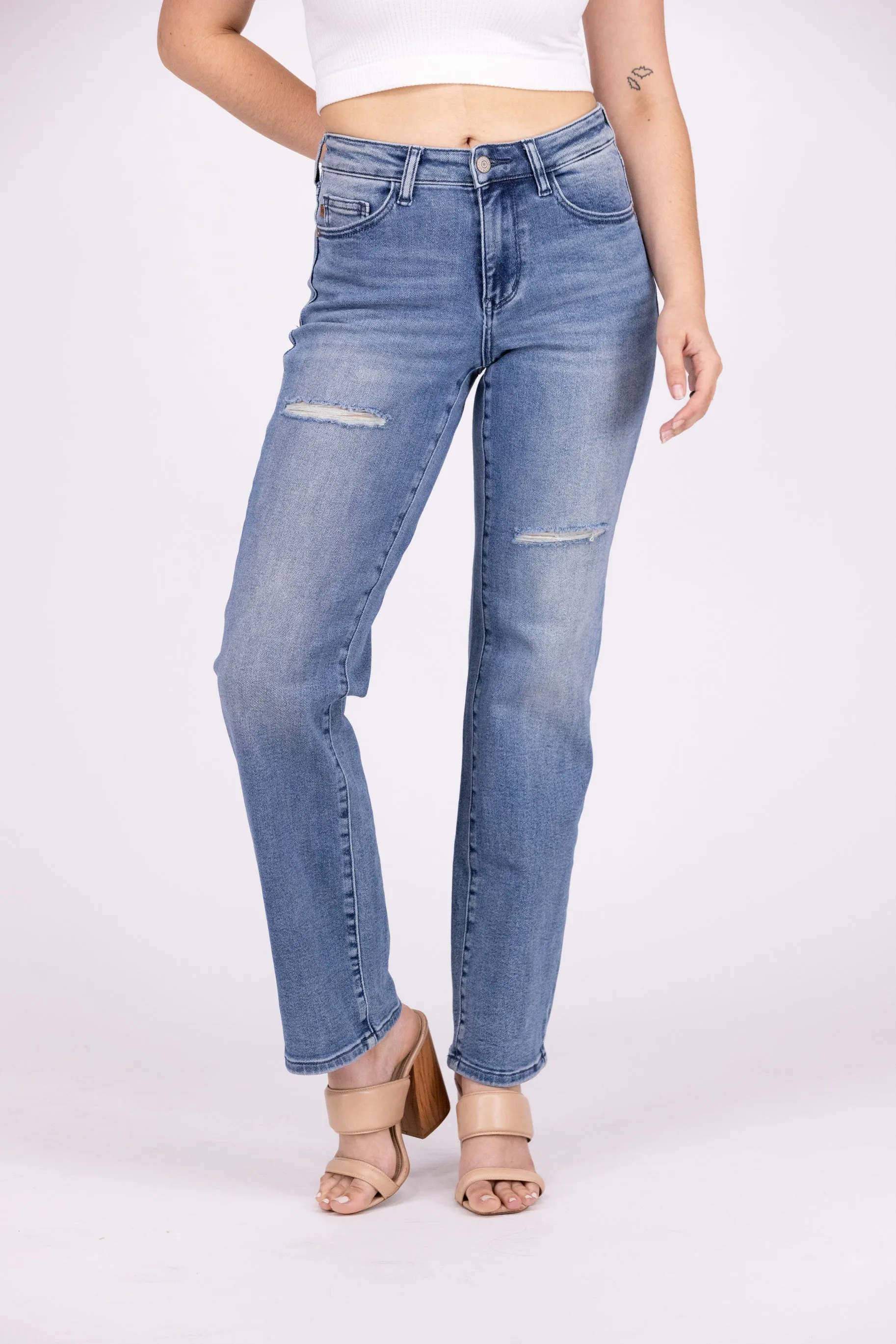 Be The One You Want From Judy Blue: Mid-Rise Dad Denim