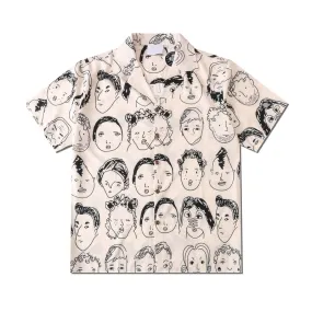 Beige 'Faces' Shirt