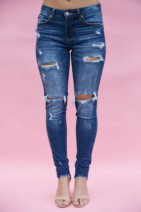 Bentley Distressed Denim Jeans