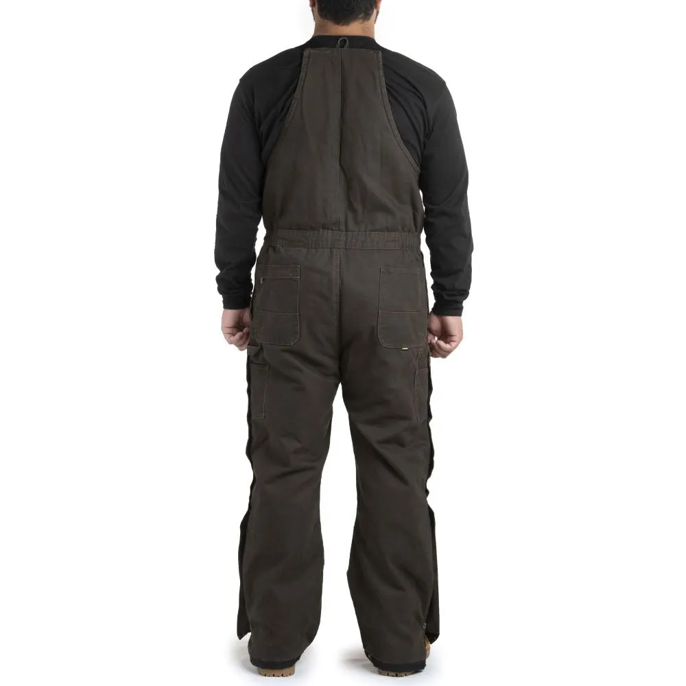 'Berne' Men's Highland Original Washed Insulated Bib Overall - Bark