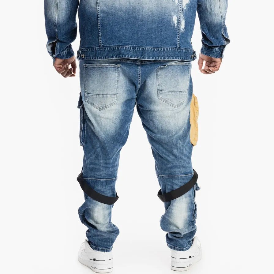 Big and Tall - Utility Jeans - Bristol Blue