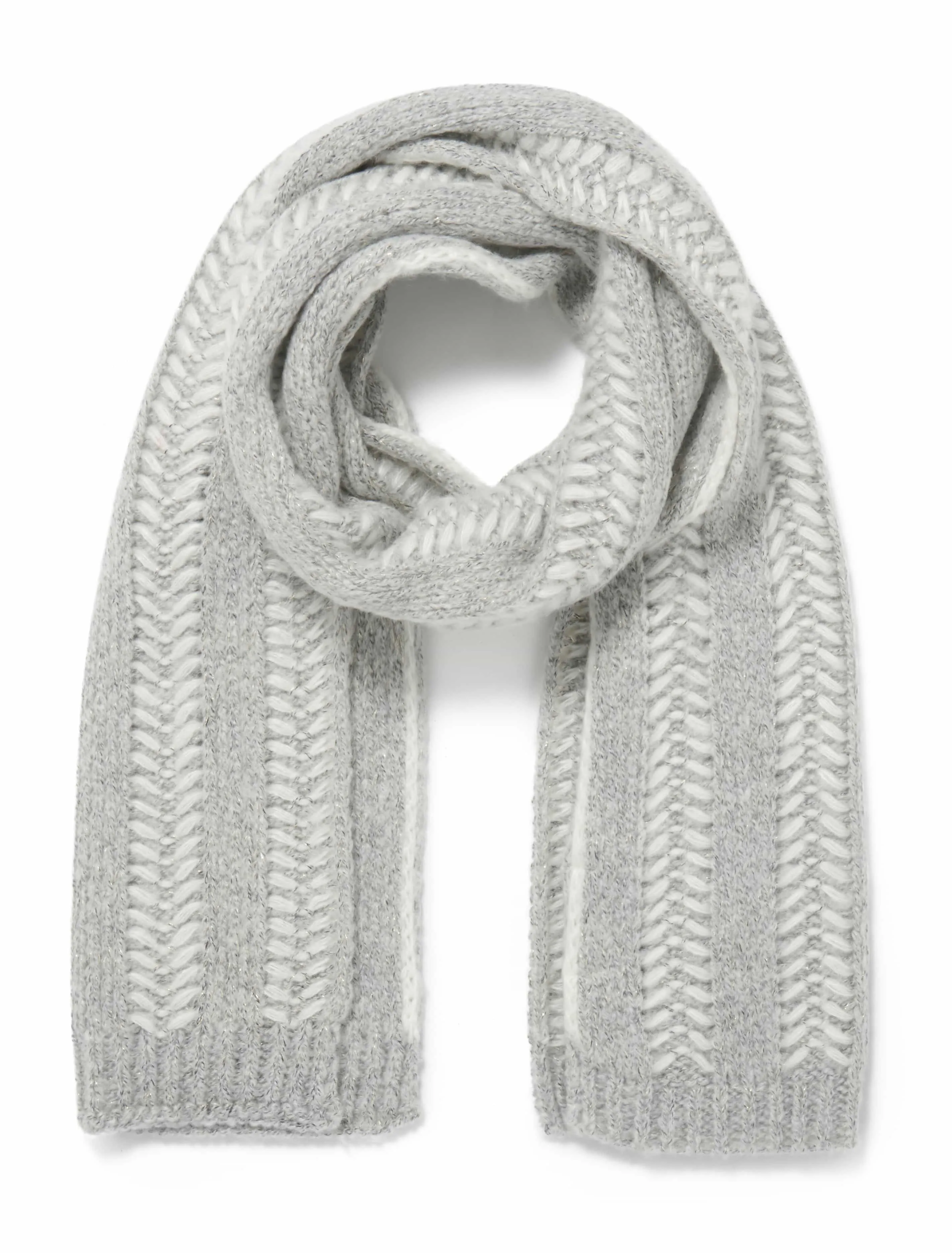 Billie Metallic Knit Scarf