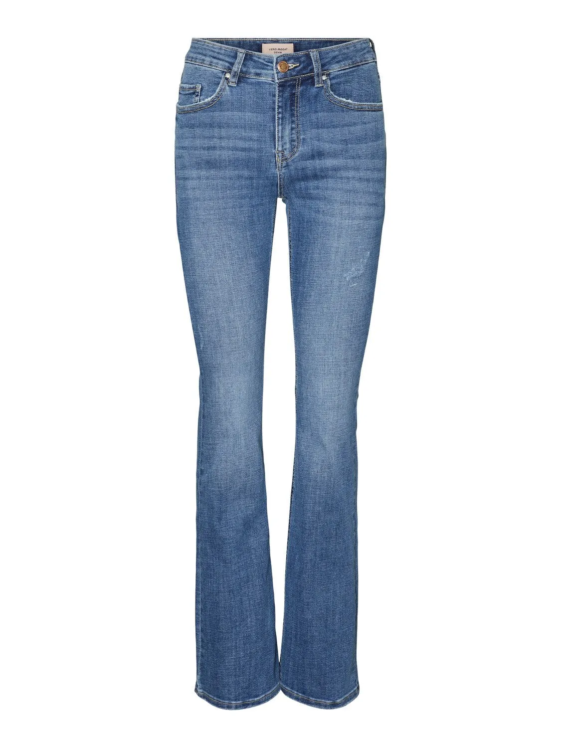 BLÅ DENIM VERO MODA VMFLASH FLARED JEANS