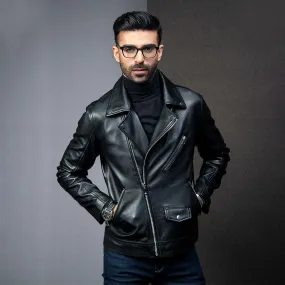 Black Perfecto Leather Jacket - Kaptan