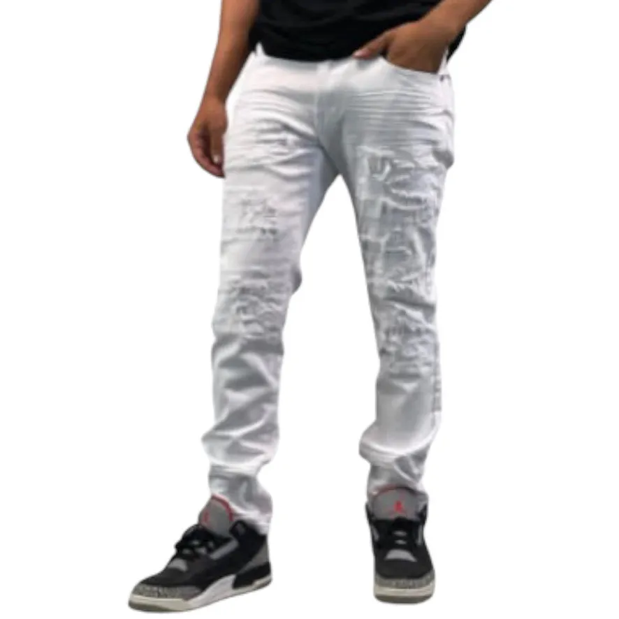 BLIND TRUST: Rip & Repair Slim Denim BTP23087