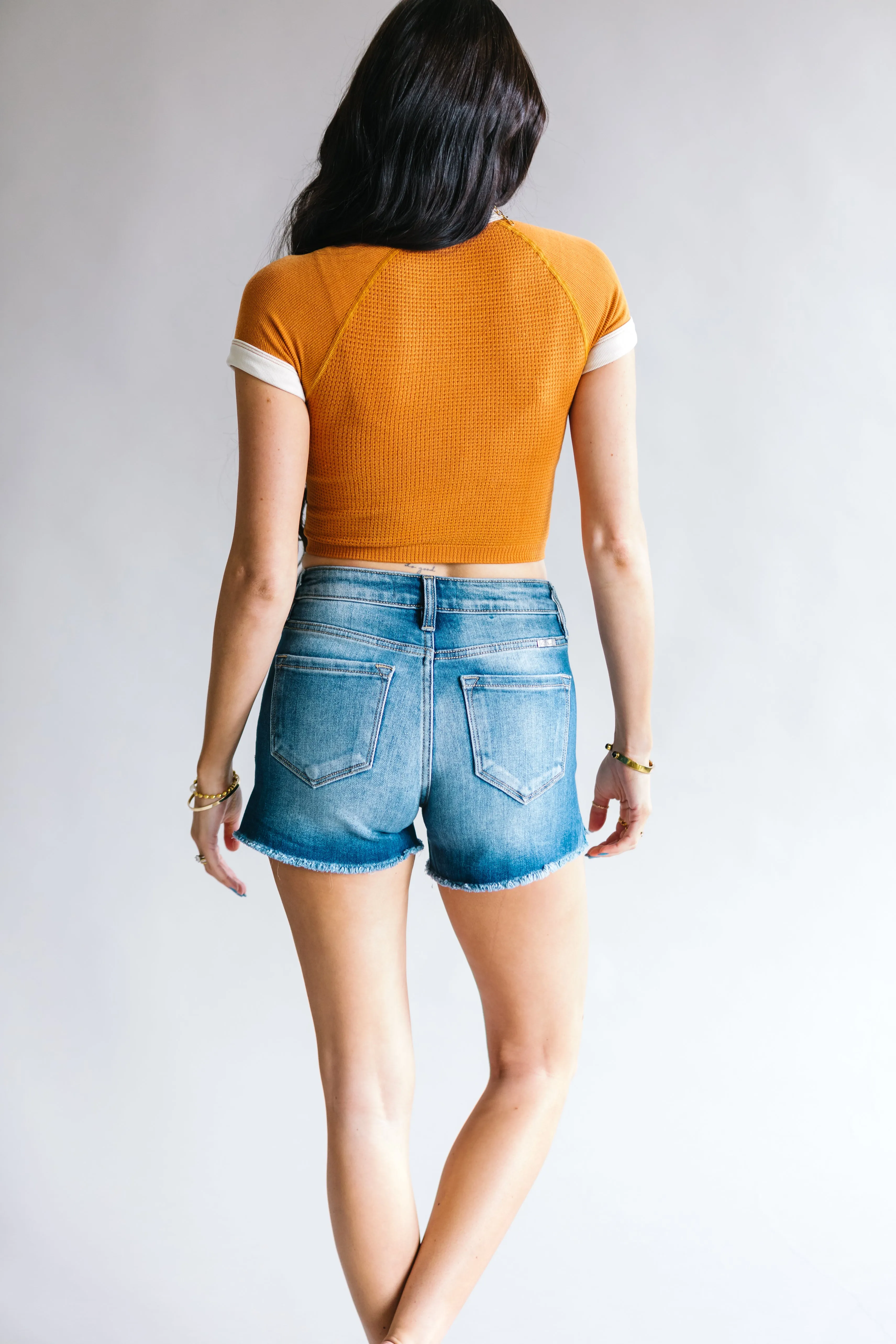 Boardwalk Kancan Shorts // Dark Wash