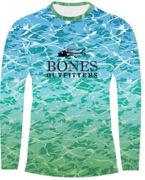 Bones Aqua Camo Long Sleeve