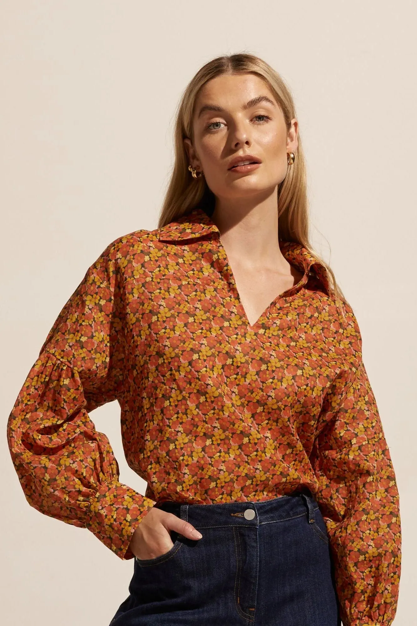 Bounty Top in Sunset Floral