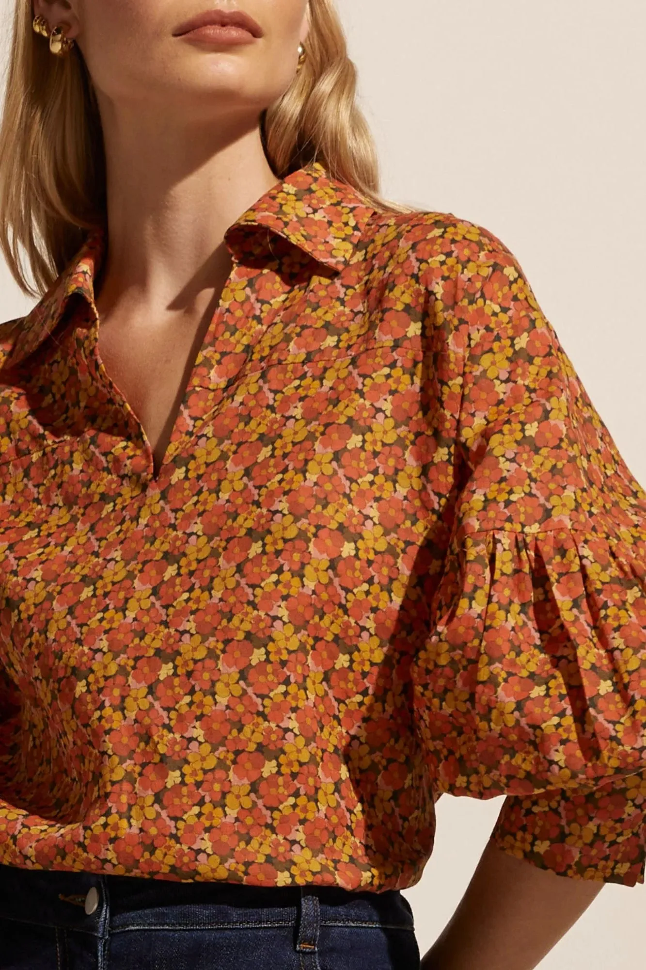 Bounty Top in Sunset Floral