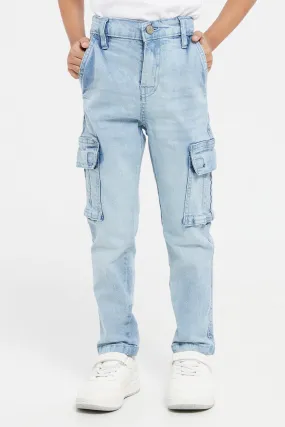 Boys Blue Cargo Jeans