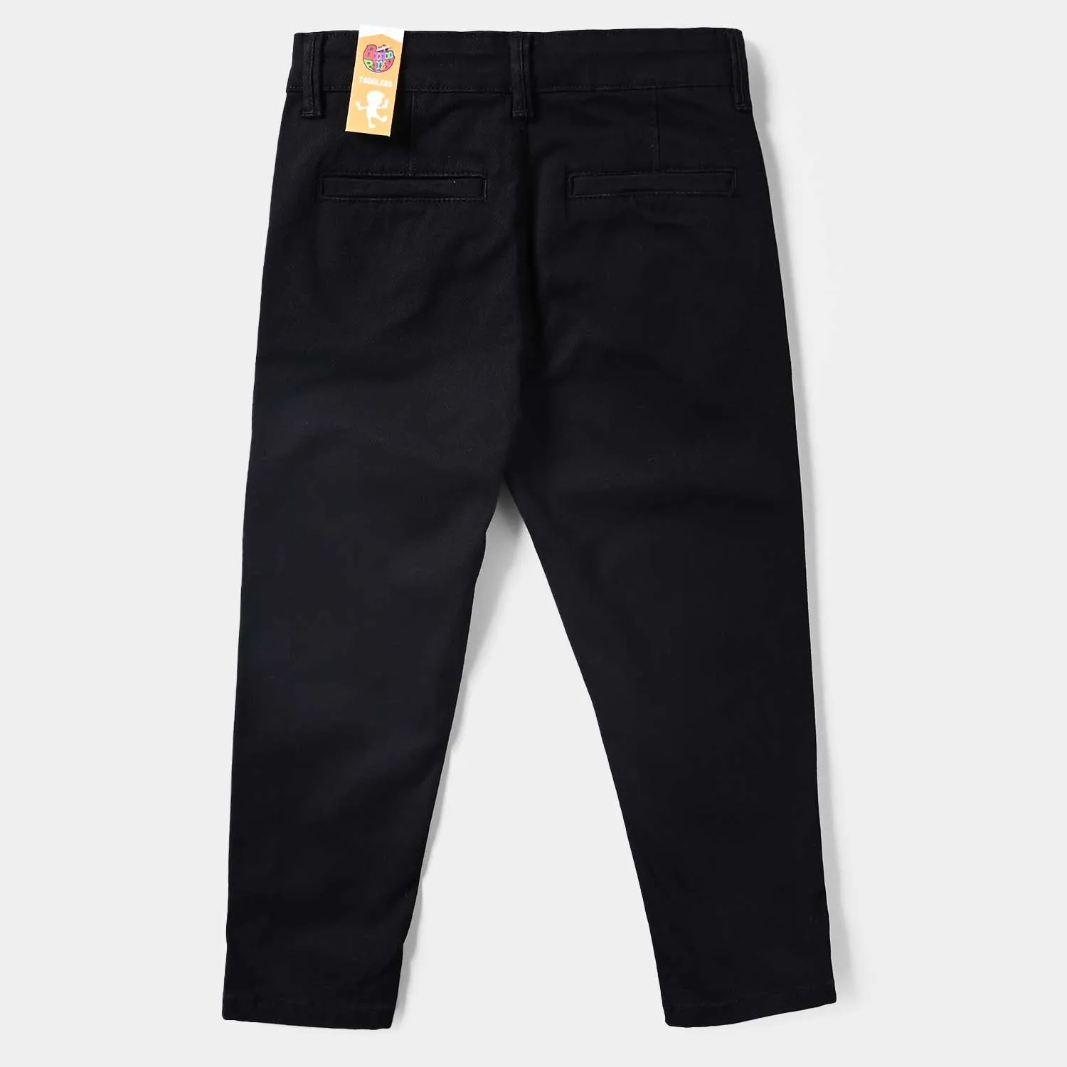 Boys Cotton Twill Pant-BLACK