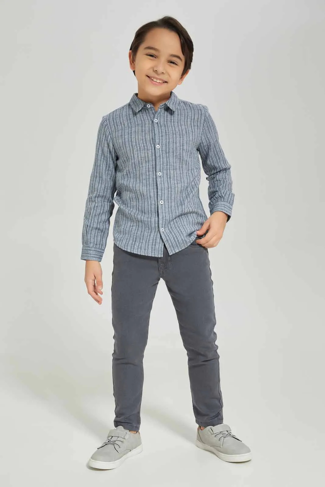 Boys Grey Denim Jeans