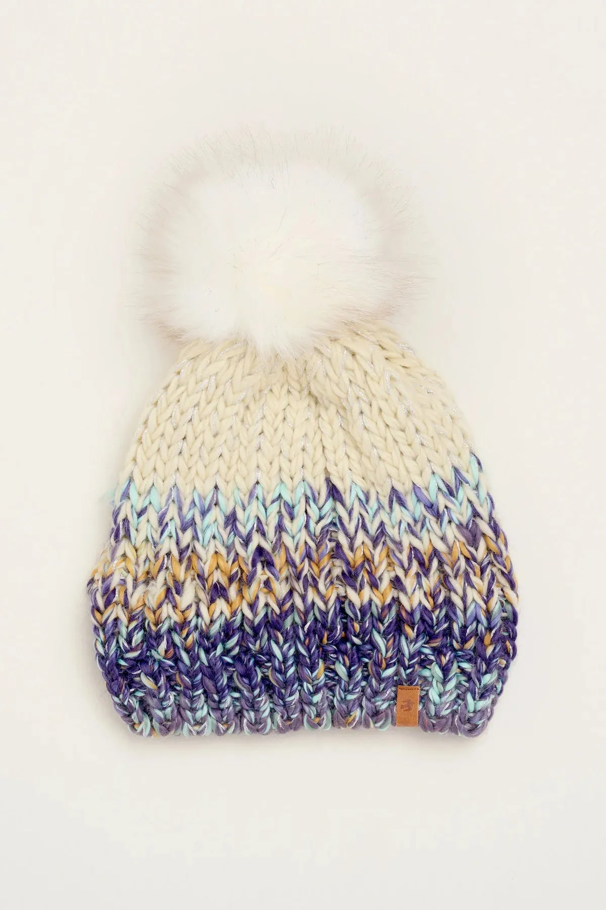 Brakeburn - Twisted Sparkle Knit Hat Cream