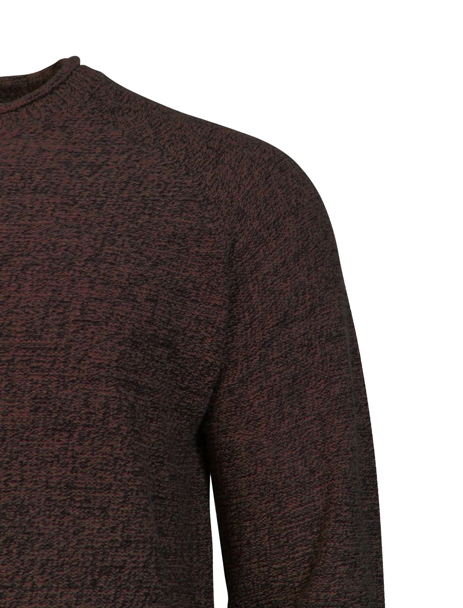 Brando Knitted Jumper in Decadent Chocolate / Caviar - Tokyo Laundry