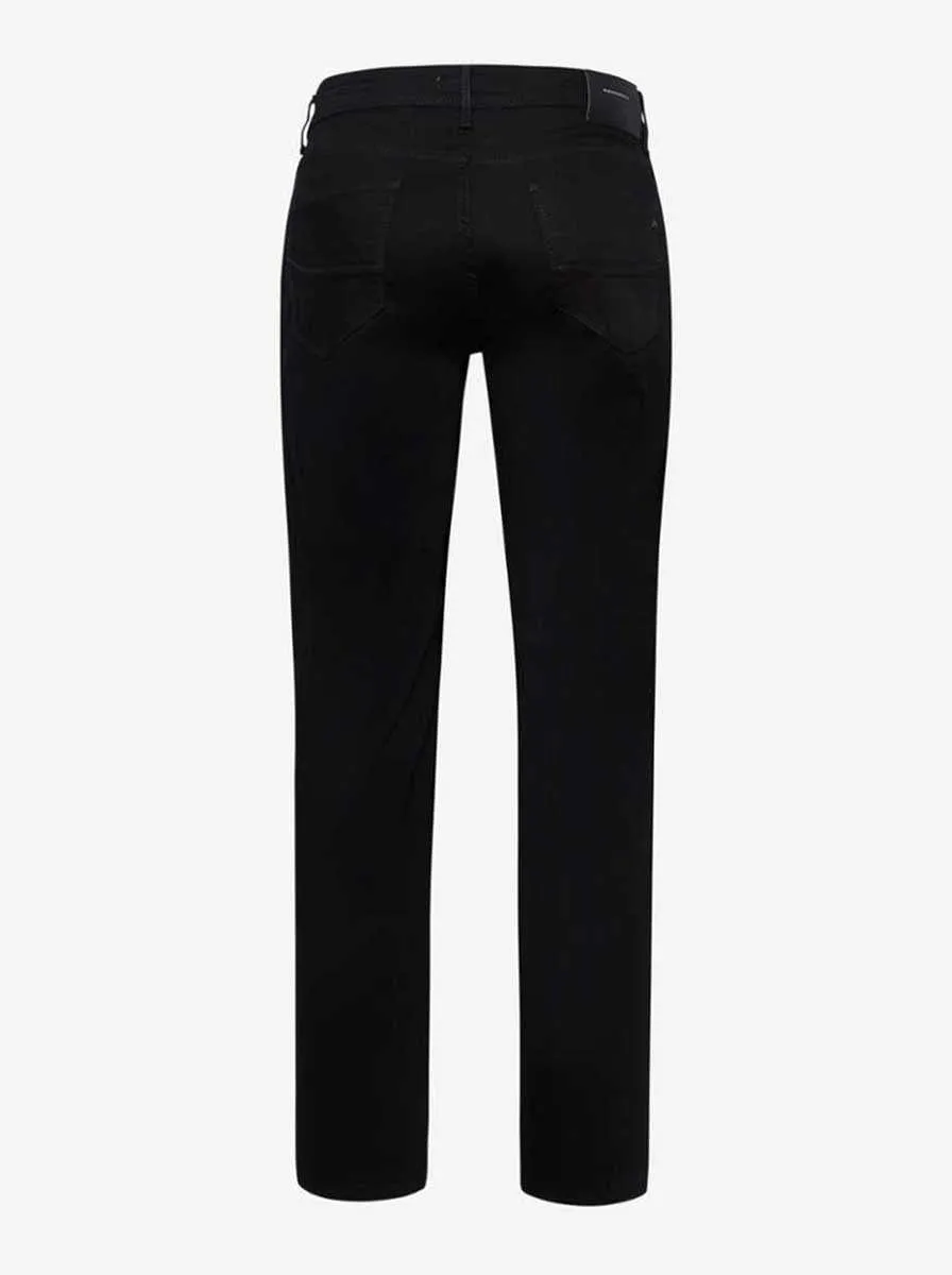 Brax - Cadiz Masterpiece: Straight Leg Black Jeans