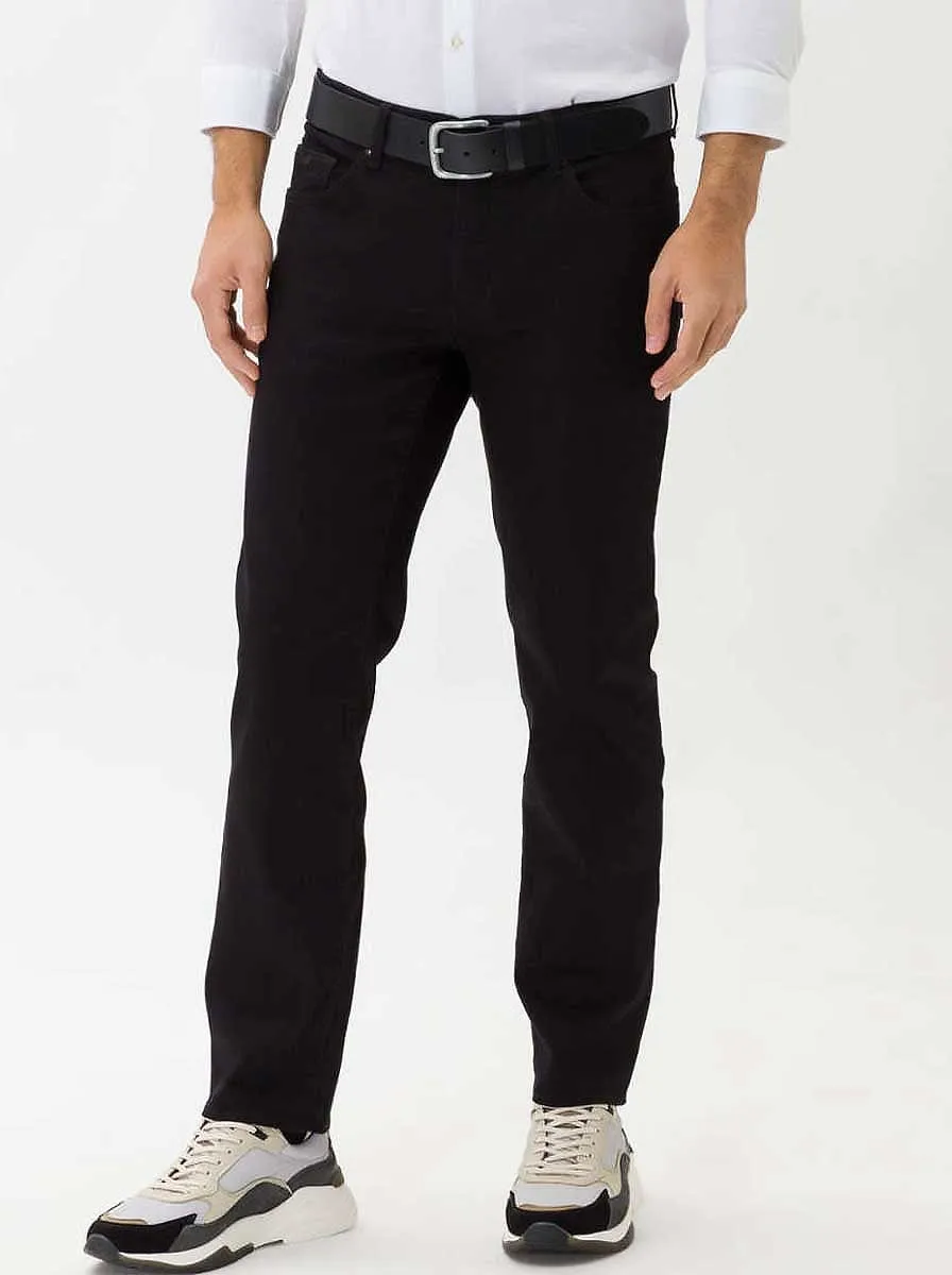 Brax - Cadiz Masterpiece: Straight Leg Black Jeans