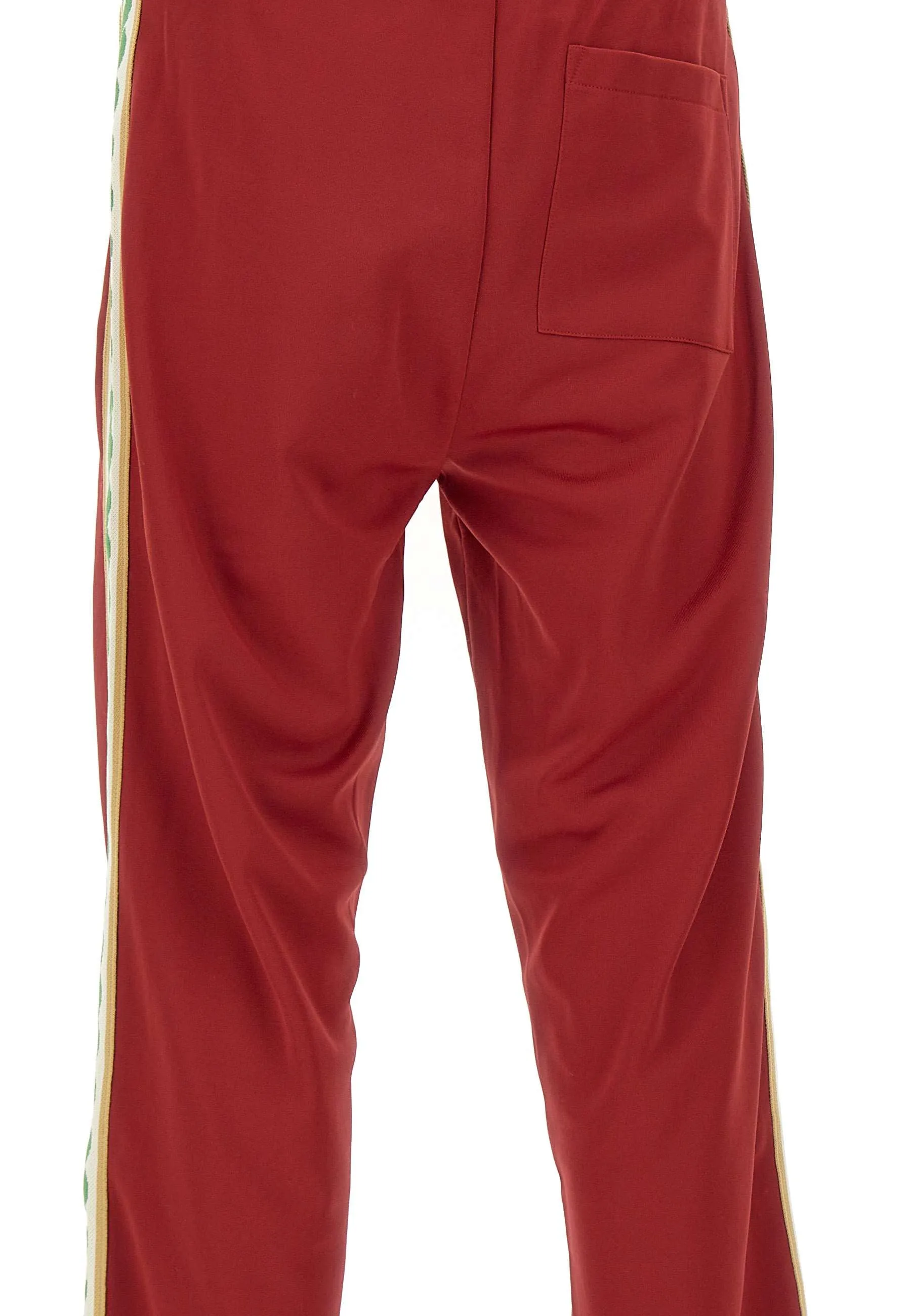 Burgundy Elasticated Joggers with Zips