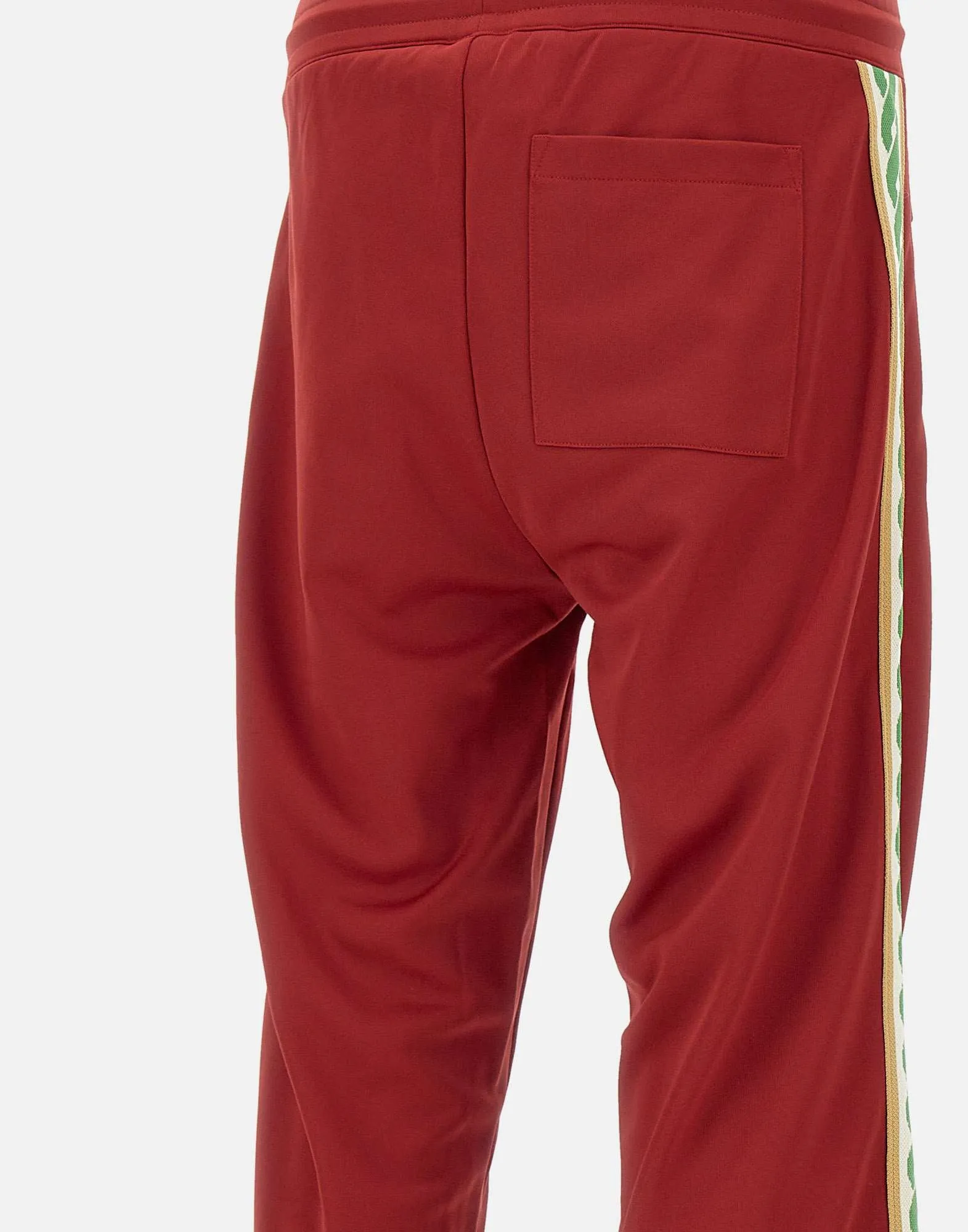 Burgundy Elasticated Joggers with Zips