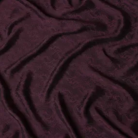 Burgundy Paisley Cupro Bemberg Fabric, 140 cm Wide, Made in Japan-D21006