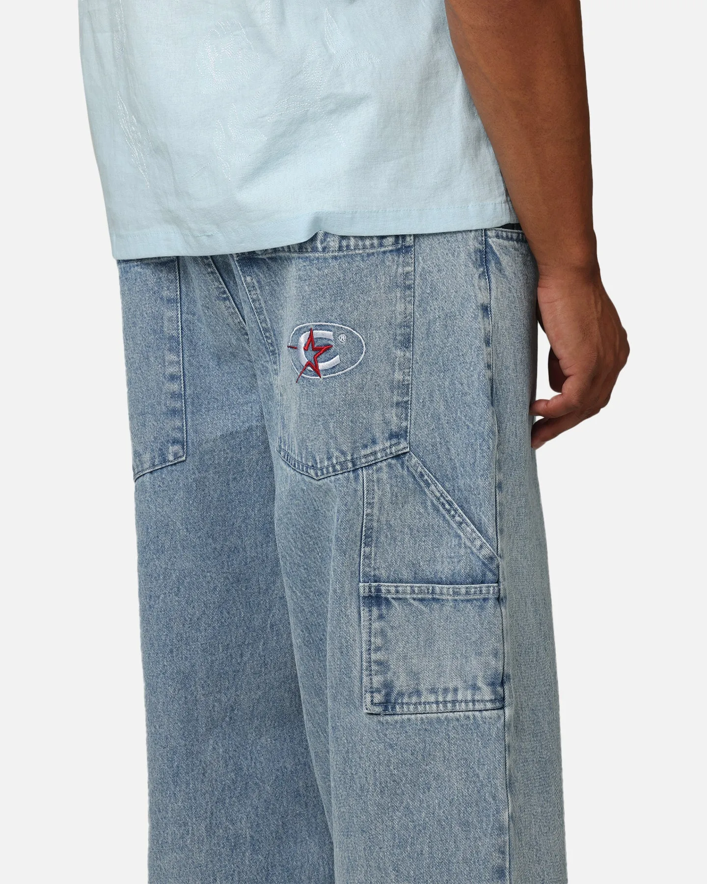 Carre Baggy Carpenter Jeans Light Blue Denim