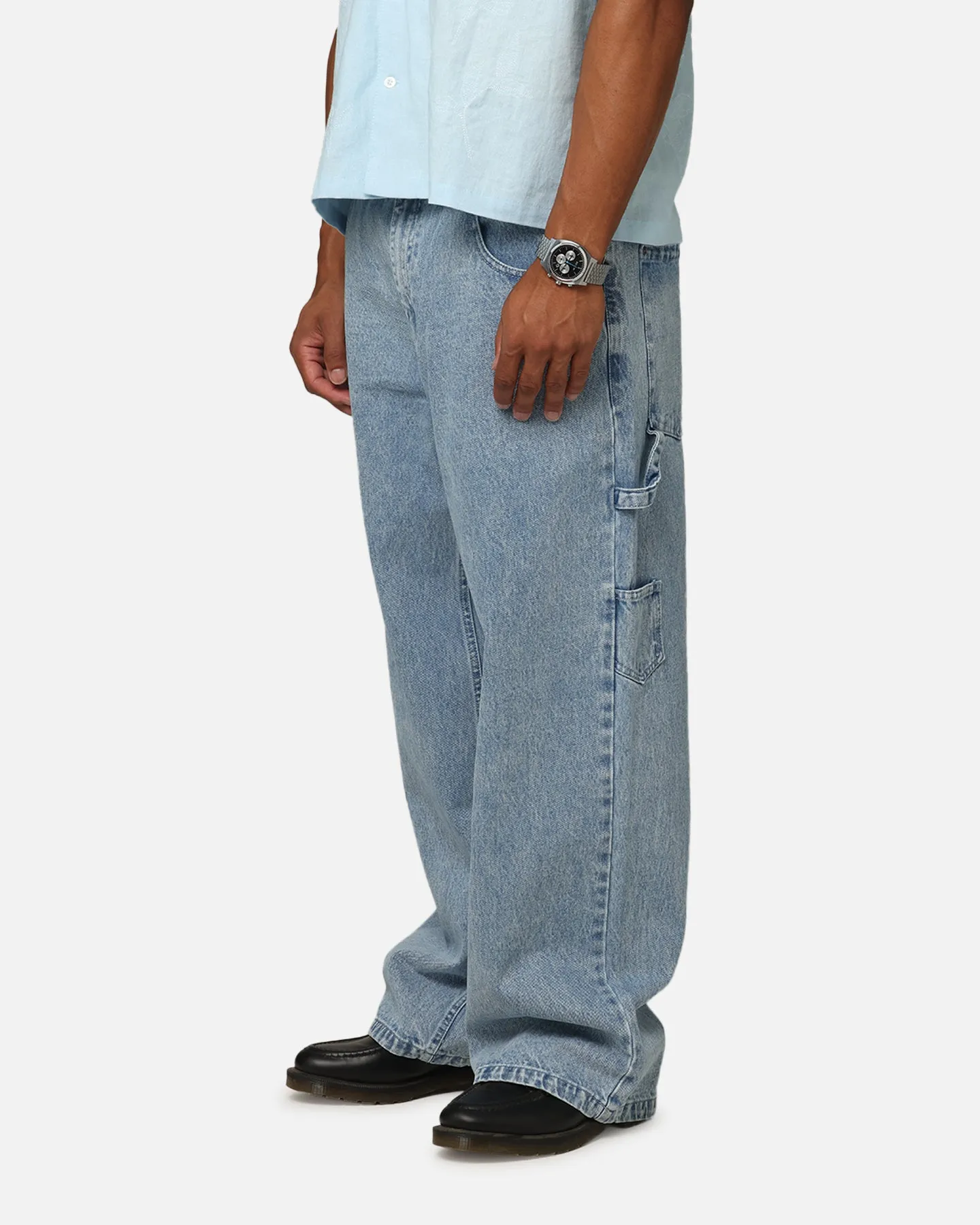 Carre Baggy Carpenter Jeans Light Blue Denim