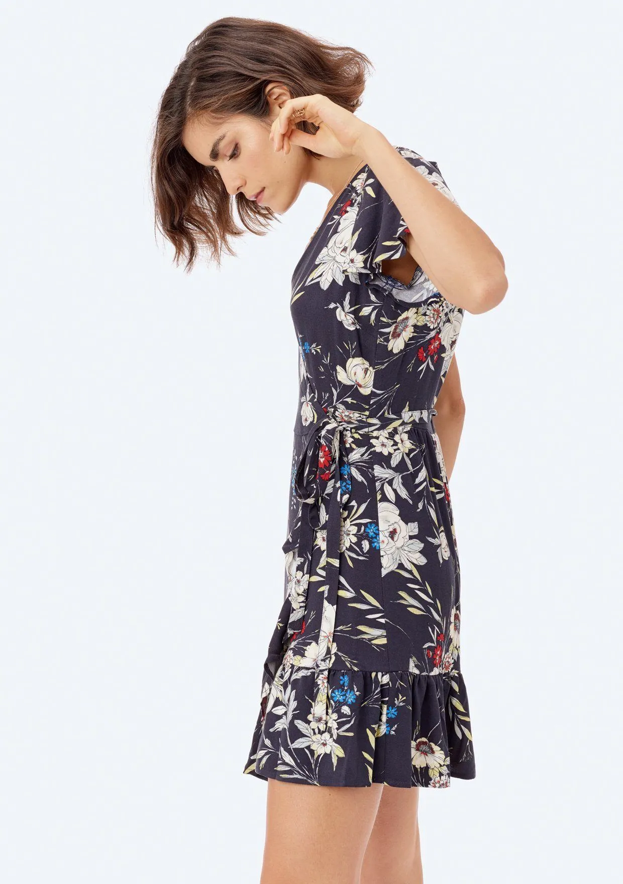 Ceren Floral Wrap Dress