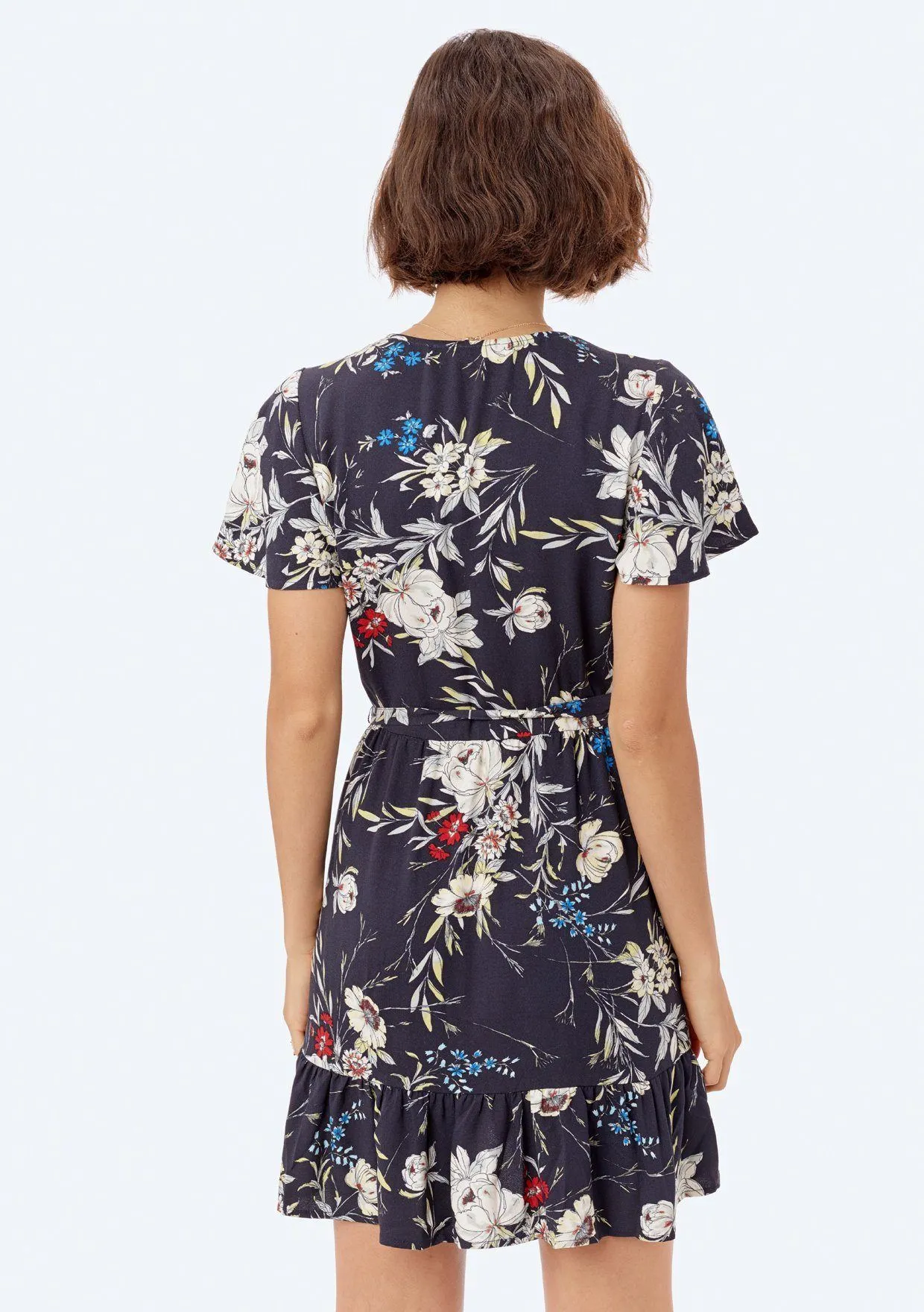 Ceren Floral Wrap Dress