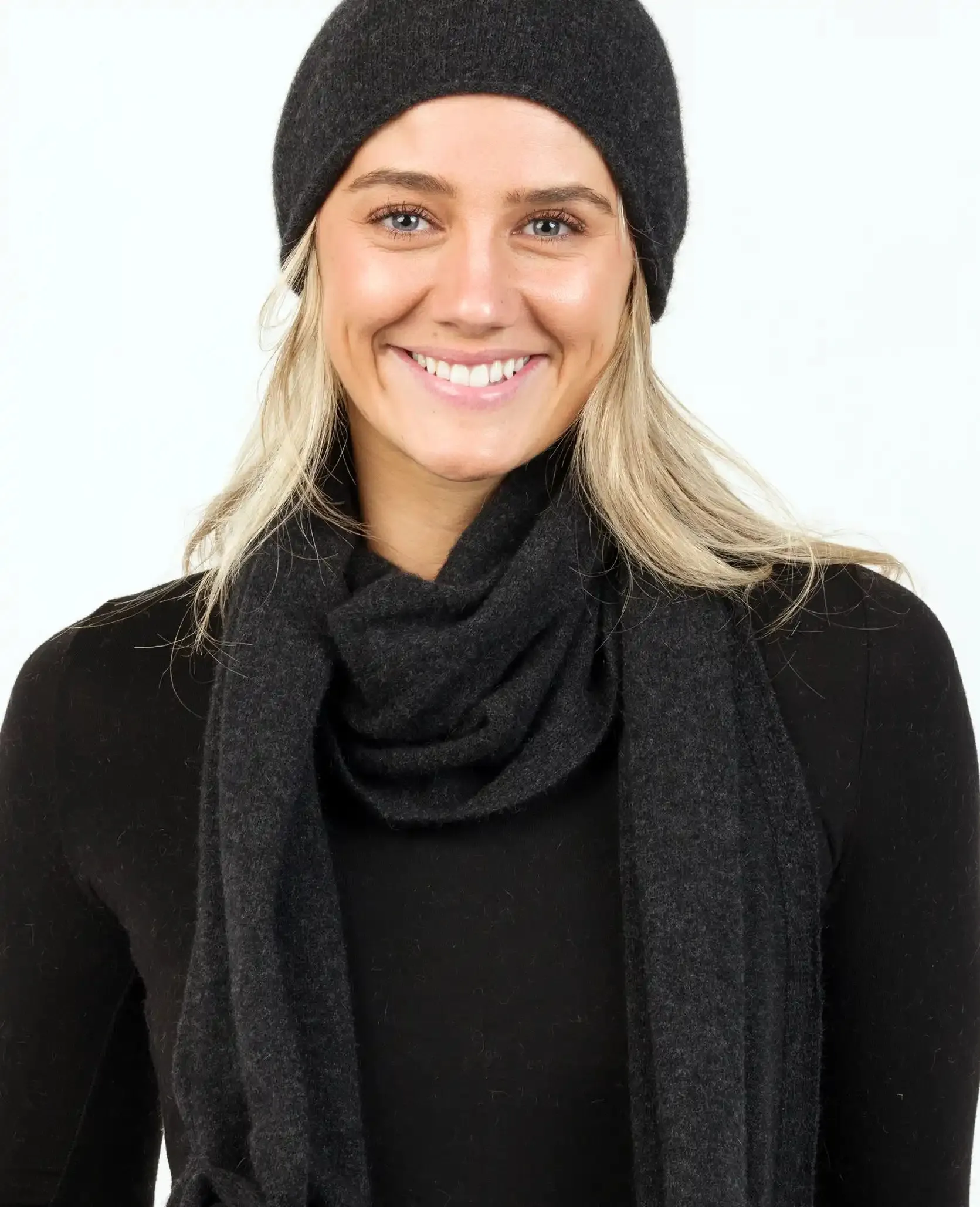 Charcoal Travel Scarf - NX824