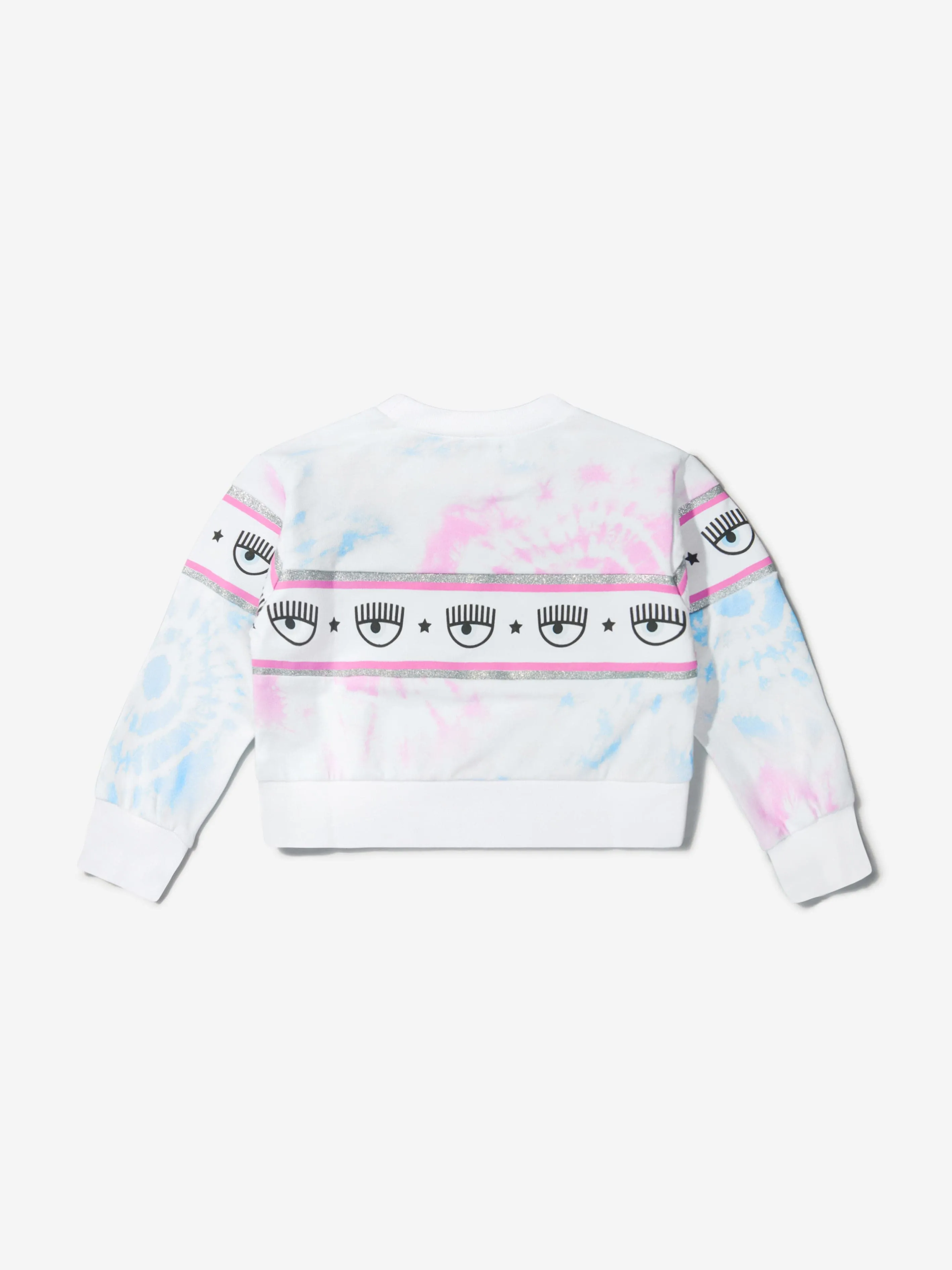 Chiara Ferragni Girls Cotton Tie-Dye Logo Sweatshirt