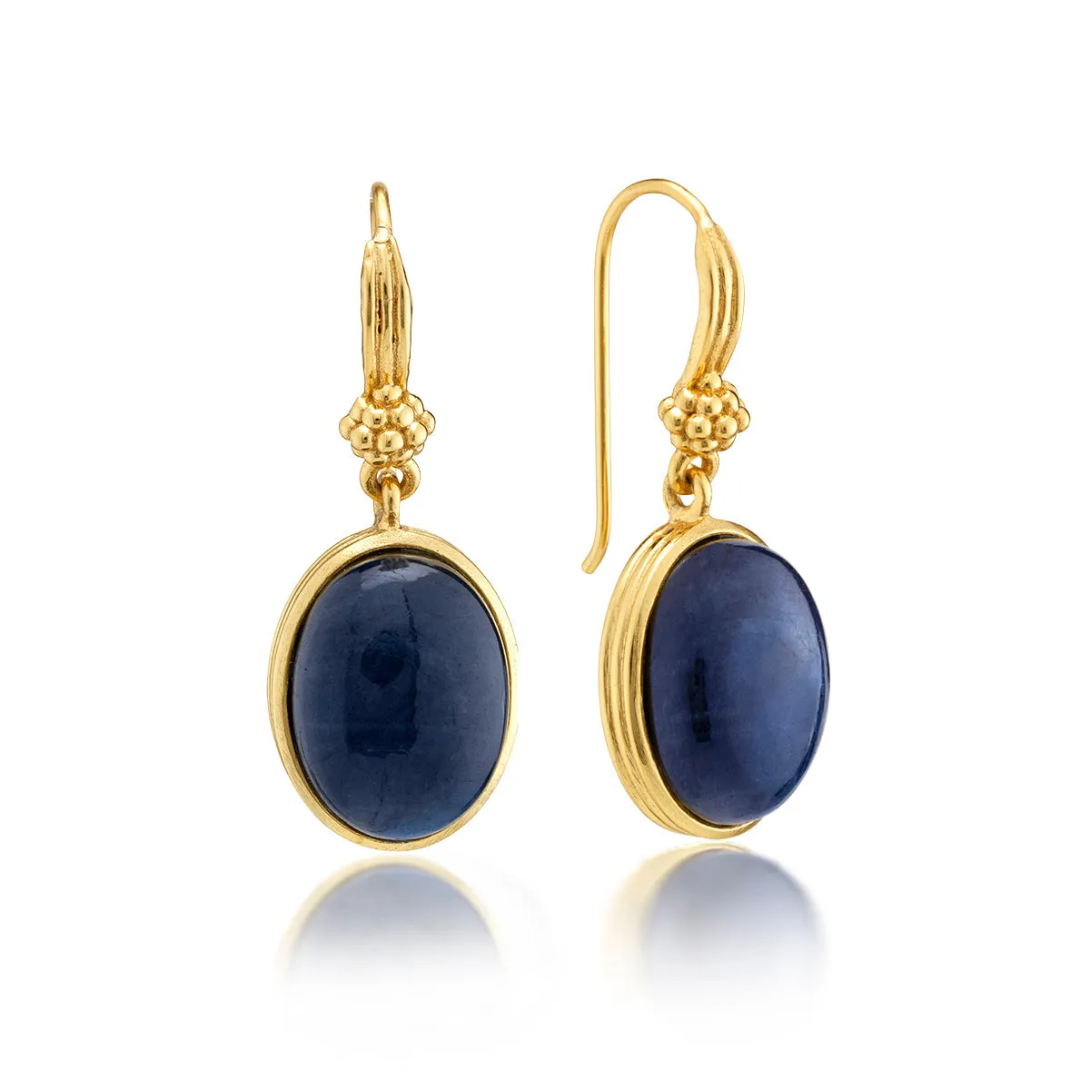 Cleopatra Oval Drop Earrings