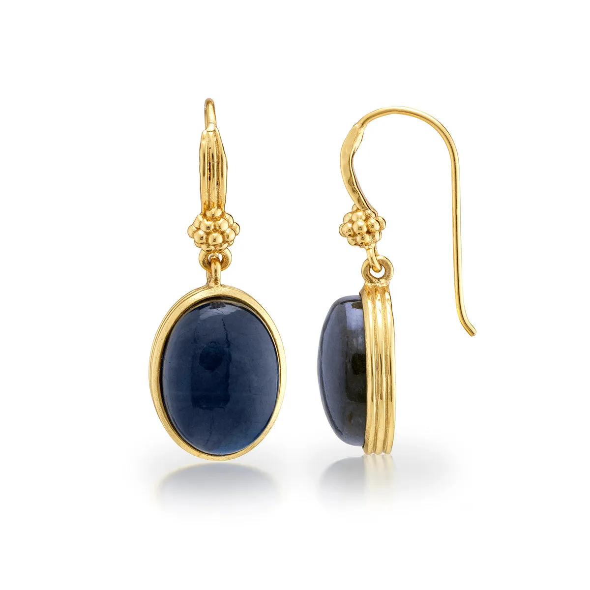 Cleopatra Oval Drop Earrings