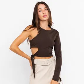 Cocoa Cutie Asymmetrical Top